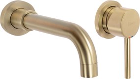 Rubinetto da incasso Rea Lungo LONG Gold Brush + BOX