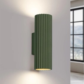 Brilagi - Lampada da parete CRESTO 2xGU10/10W/230V 20 cm verde