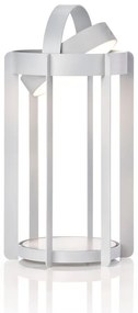 Lanterna LED da esterno grigio chiaro su USB (altezza 30 cm) Firefly - Zone