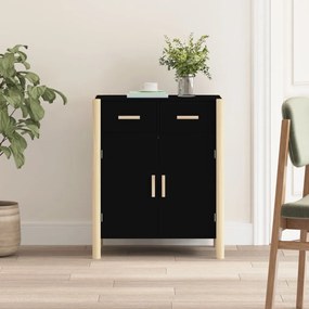 Credenza Nera 62x38x75 Cm İn Legno Multistrato /