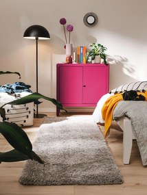 benuta Pop Tappeto a pelo lungo Ricky Grigio 70x200 cm - Tappeto design moderno soggiorno