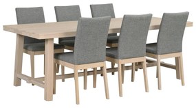 Tavolo da pranzo in rovere laccato opaco , 220 x 95 cm Brooklyn - Rowico