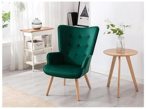 Poltrona in Velluto Verde - VATELY