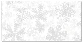 Quadro acrilico Fiocchi di neve di neve d'inverno 100x50 cm