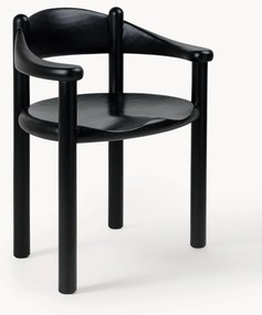 Sedia con braccioli in legno di pino Daumiller