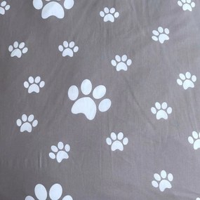 Set copripiumino e federa da bambini bianco/grigio in cotone per letto singolo 140x200 cm Kitten "Grey" – Jerry Fabrics