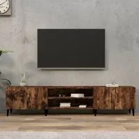 Mobile TV Rovere Fumo 180x31,5x40 cm in Legno Multistrato 816269