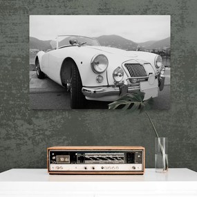 Quadro su tela – Vettura d'epoca di lusso in bianco e nero