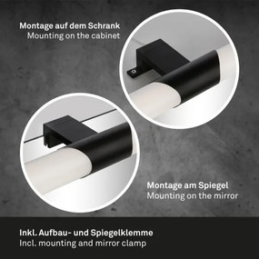 Briloner 3113-115 - Illuminazione a LED per specchi da bagno LED/12W/230V IP44 nero