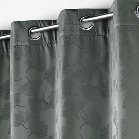 Tenda jacquard antracite oscurante 140x260 cm Lunella - douceur d'intérieur