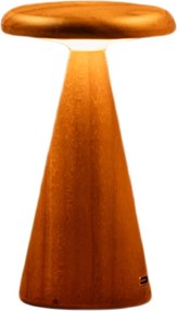 Lampada da tavolo LED di colore naturale con paralume in legno (altezza totale 14 cm) Sylva – Gingko