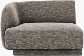 Modulo terminale Miley con bracciolo in tessuto – L90 cm