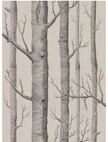 Tapete Woods Icons von Cole and Son - Linen & Charcoal
