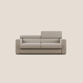 Dylan divano allungabile con pouf estraibile poggiapiedi in tessuto simil cotone impermeabile T13