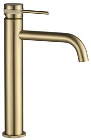 Rubinetto da lavabo Rea Lungo Grip Brush Gold high