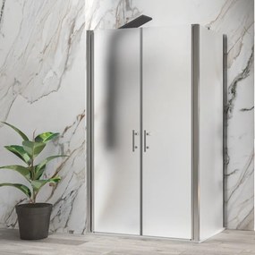 Box doccia 80x120 apertura saloon vetro satinato altezza 200h | KS2800AS - KAMALU