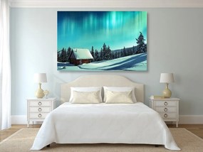 Quadro su tela – Paesaggio invernale fiabesco