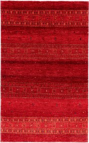 Loribaft Tappeto 200x130 Rosso (Iran) Annodato A Mano