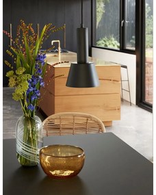 Vaso in vetro grigio fatto a mano Lara - Hübsch