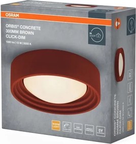 Osram - Plafoniera LED dimmerabile ORBIS CONCRETE LED/13W/230V Ø30cm marrone/cemento