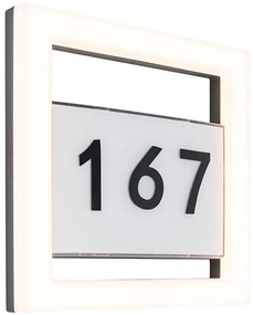 Numero civico a LED ALICE LED/13W/230V IP44 3000K antracite