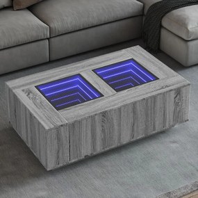 Tavolino Da Salotto Con Led Infinity Rovere Sonoma 116x69x40 Cm /