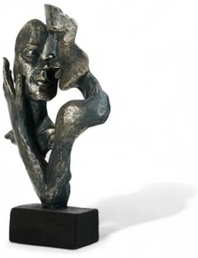 Decorazione da tavolo 31,5 x 9,5 x 19 cm in resina con finitura patinata