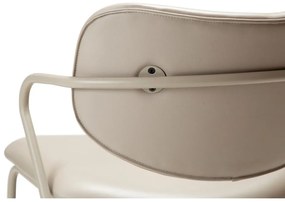 Poltrona in similpelle beige Zed - DAN-FORM Denmark