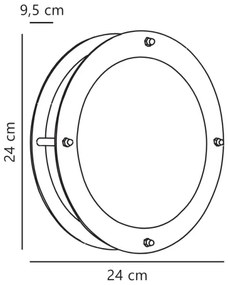 Nordlux - Applique da esterno MALTA 1xE27/60W/230V IP54 argento