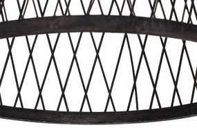 Lampada da soffitto per esterni in rattan nero rustica 40x55 cm - Calamus
