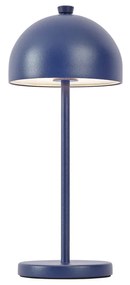 Lampada da tavolo blu con LED IP54 ricaricabile con stazione di ricarica - Squirrel