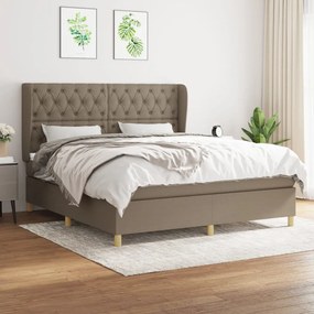 Giroletto A Molle Con Materasso Tortora 160x200 Cm İn Tessuto /