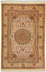 Ghom Tappeto persiano 150 x 100 Beige (Iran) Annodato A Mano
