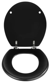 WENKO 20077100-WC sedile per WC PRIMA 37x41 cm nero/argento