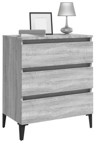 Credenza grigio sonoma 60x35x69 cm in legno multistrato