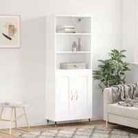 Credenza Bianca 69,5x34x180 cm in Legno Multistratocod mxl 77485