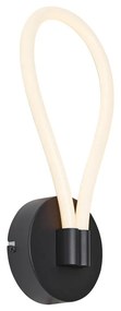 Lampada da parete moderna nera con LED dimmerabile a 3 livelli - Keri