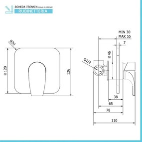 Set miscelatore lavabo bidet e doccia ad incasso cromo lucido con piletta - Zyra