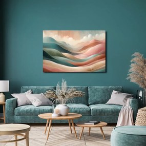 Quadro su tela – Onde pastello di paesaggio montano