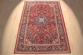Kashan Tappeto 140 x 210 (Iran) Annodato A Mano