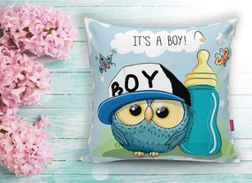 Federa da bambini 43x43 cm Boy Owl - Mila Home