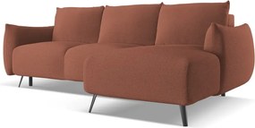 Divano angolare rosa (con penisola a destra) Malie – Makamii