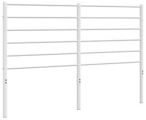 Testiera in metallo bianco 140 cm