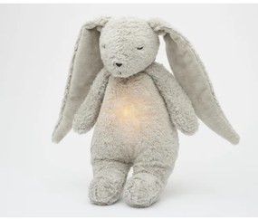 Moonie - Compagno di coccole con melodia e luce coniglietto 2.0 organic grigio