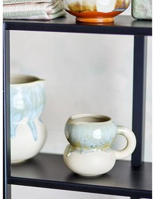 Tazze in set blu e color crema in gres 4 pz 400 ml Luna – Bloomingville