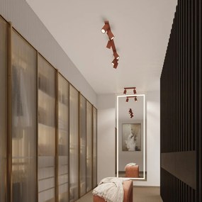 Faretto color mattone 6,5x30 cm Gleam – Sollux