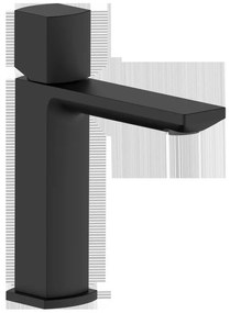 Rubinetto per lavabo a canna bassa Coral nero verniciato a polvere opaco AQUASANIT