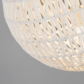 Lampada a sospensione retrò bianca 40 cm - Lina Ball 40