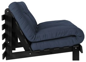 Divano letto blu scuro 140 cm Roots Black Night - Karup Design