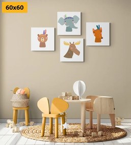 Set di quadri – Indiani animali